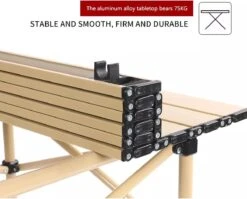 Buxibo - Lichtgewicht Vouwbare Campingtafel - Inklapbaar - Vis/Tuin/Picknick Tafel - Kamperen - Met Opberghoes - Aluminium - Grijs 11 Buxibo - Lichtgewicht Vouwbare Campingtafel - Inklapbaar - Vis/Tuin/Picknick Tafel - Kamperen - Met Opberghoes - Aluminium - Grijs -Buiten Kamperen 1200x967