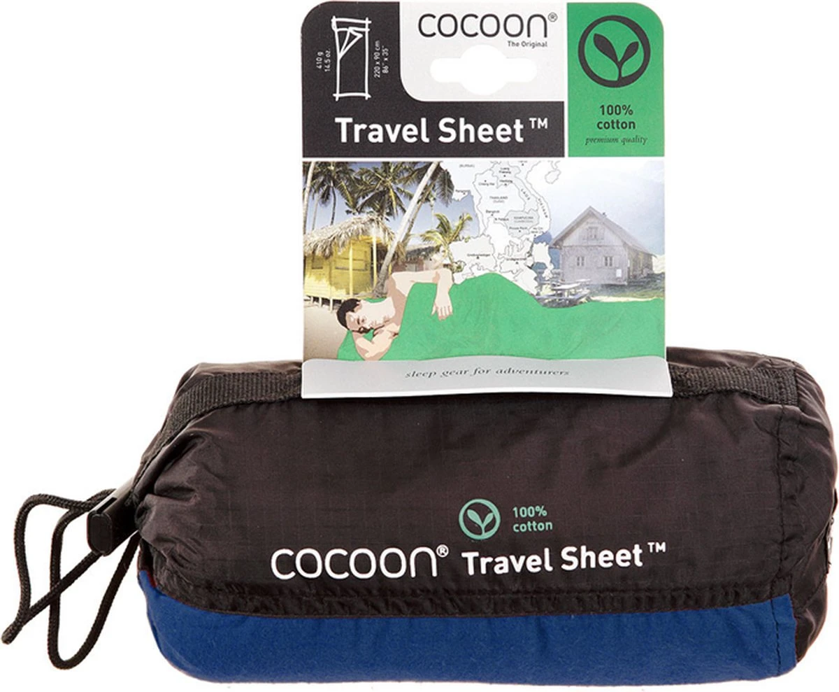 Cocoon TravelSheet - Lakenzak - Katoen - Ultramarine Blue 6 Cocoon TravelSheet - Lakenzak - Katoen - Ultramarine Blue - Afbeelding 6
