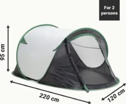 JEMIDI Tweepersoons Pop-up Tent - Opgooitent, Werptent Voor 2 Personen - Ideaal Als Festivaltent Of Kampeertent - Verschillende Kleuren -Buiten Kamperen 1200x994 2