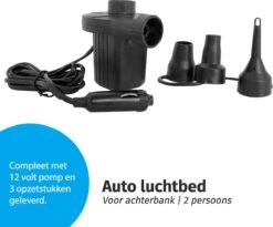 Auto Luchtbed Voor Achterbank - Met 12v Elektrische Pomp -Buiten Kamperen 1200x997 3