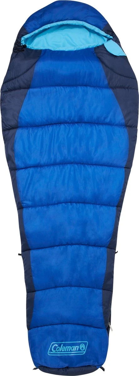 Coleman Fision 100 Mummy Slaapzak - 208 X 81 Cm - Blauw 1 Coleman Fision 100 Mummy Slaapzak - 208 X 81 Cm - Blauw