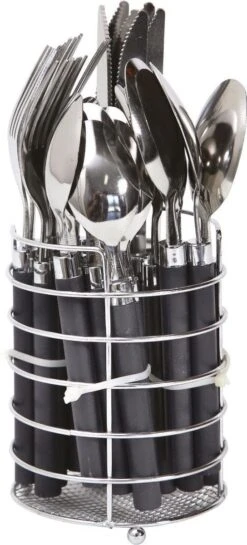 Bo-Camp - Bestekset - In Mandje - 24-Delig - 6 Persoons 7 Bo-Camp - Bestekset - In Mandje - 24-Delig - 6 Persoons -Buiten Kamperen 544x1200