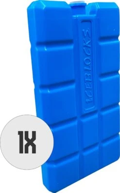 DULA Blauwe Koelelementen - 1 Stuks 200 Gram - 8 X 15 X 2 Cm