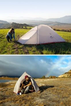 Cloud Up 3 Upgraded - Naturehike® - Tent 3 Persoons - Lichtgewicht Tent - Incl. Grondzeil - 20D 4000MM - Outdoor Kampeertent - Waterdicht - Hiking & Wandelen -Buiten Kamperen 804x1200 2