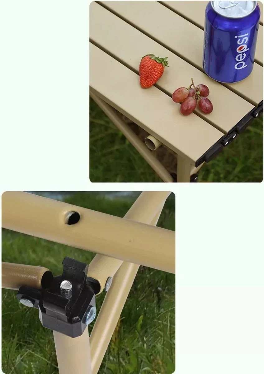 Buxibo - Lichtgewicht Vouwbare Campingtafel - Inklapbaar - Vis/Tuin/Picknick Tafel - Kamperen - Met Opberghoes - Aluminium - Grijs 3 Buxibo - Lichtgewicht Vouwbare Campingtafel - Inklapbaar - Vis/Tuin/Picknick Tafel - Kamperen - Met Opberghoes - Aluminium - Grijs - Afbeelding 3