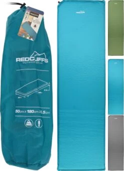 Redcliffs - Zelfopblaasbare Slaapmat Groen - Zelfopblaasbaar Matras 180 X 50 Cm - Camping Matras - Groen