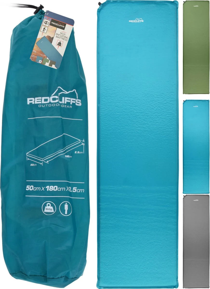 Redcliffs - Zelfopblaasbare Slaapmat Groen - Zelfopblaasbaar Matras 180 X 50 Cm - Camping Matras - Groen 1 Redcliffs - Zelfopblaasbare Slaapmat Groen - Zelfopblaasbaar Matras 180 X 50 Cm - Camping Matras - Groen