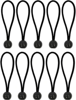 ProPlus 365644 Tentspannerset Zeltspanner-Set 10 Stück - Elastisch 15cm Mit Kunststoffball 10 Stuk(s)