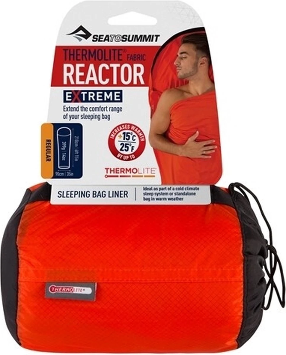 Sea To Summit - Reactor Extreme Thermolite® Mummy Liner - Lakenzak - Extra Verwarmend - Rood 10 Sea To Summit - Reactor Extreme Thermolite® Mummy Liner - Lakenzak - Extra Verwarmend - Rood - Afbeelding 10